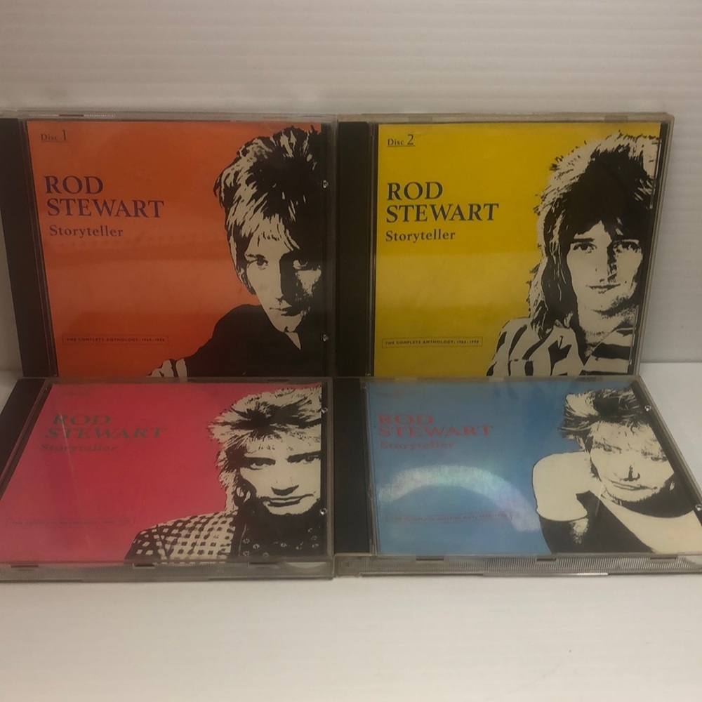 Rod Stewart Storyteller 4 disc cd set. The complete Anthology 1966-1990